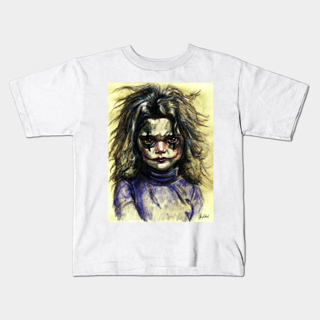 Joker girl Kids T-Shirt by Artofokan